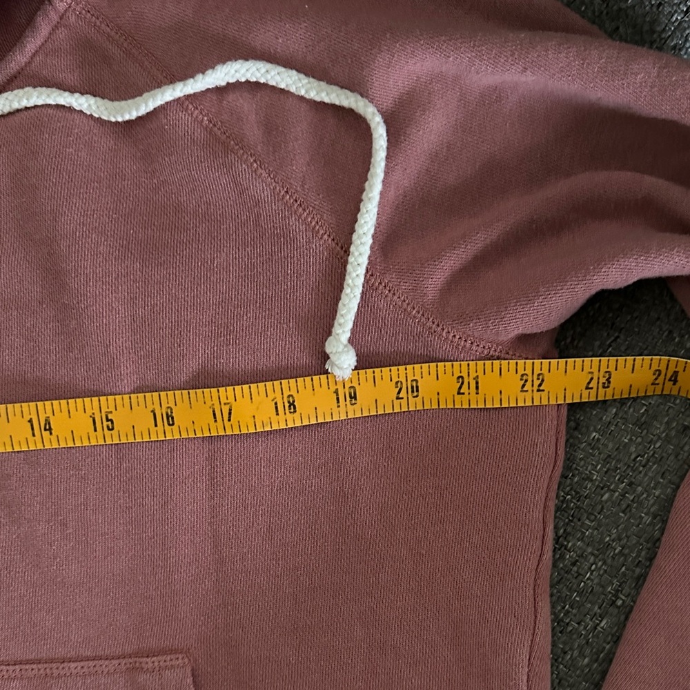 Aerie Soft Pink Knit Fabric Full Zip Hooded Sweatshirt Large - Picture 5 of 8